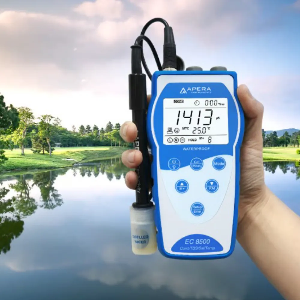 Analisador portátil de pH, condutividade e ORP série 8500