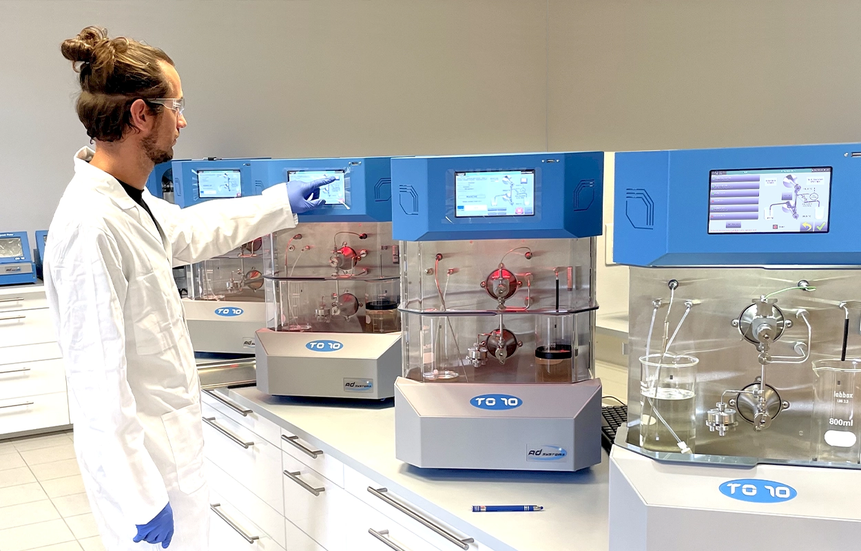 Estabilidade à oxidação térmica: TO10 em um laboratório